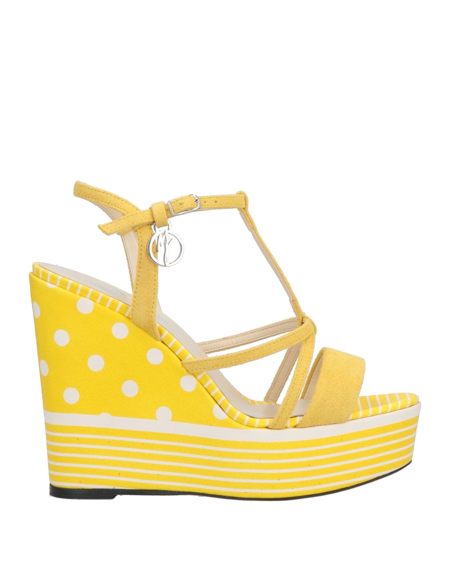 Manila Grace Sandals In Yellow