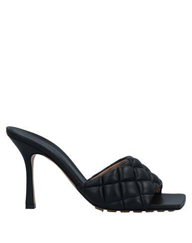 Bottega Veneta Woman Sandals Black Size 9 Soft Leather