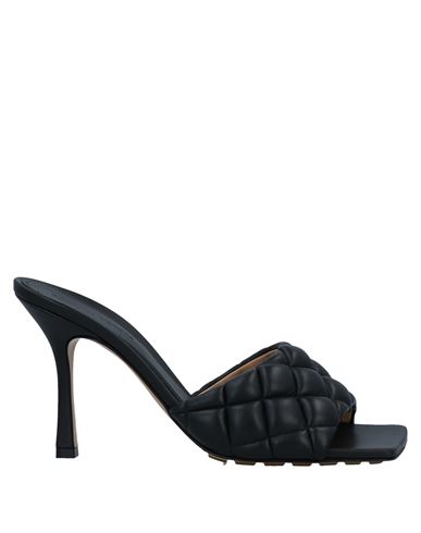 Bottega Veneta 90mm Padded Quilted Leather Sandals In Black