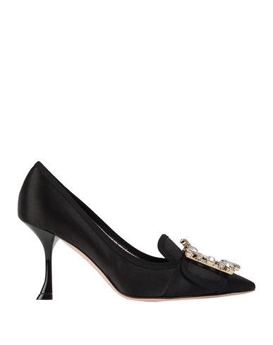 Roger Vivier Woman Pumps Black Size 5.5 Textile Fibers In Black