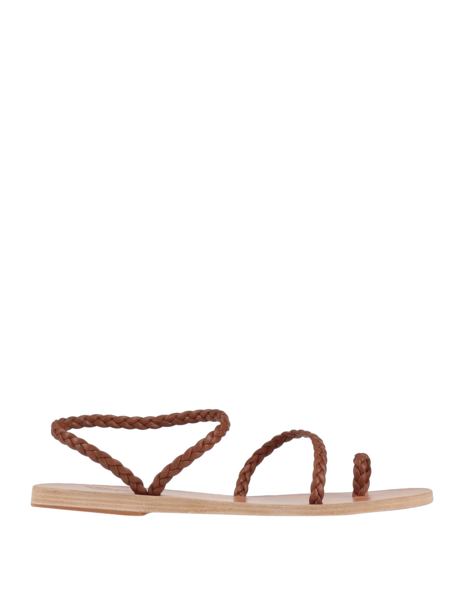 Ancient Greek Sandals Toe Strap Sandals In Brown