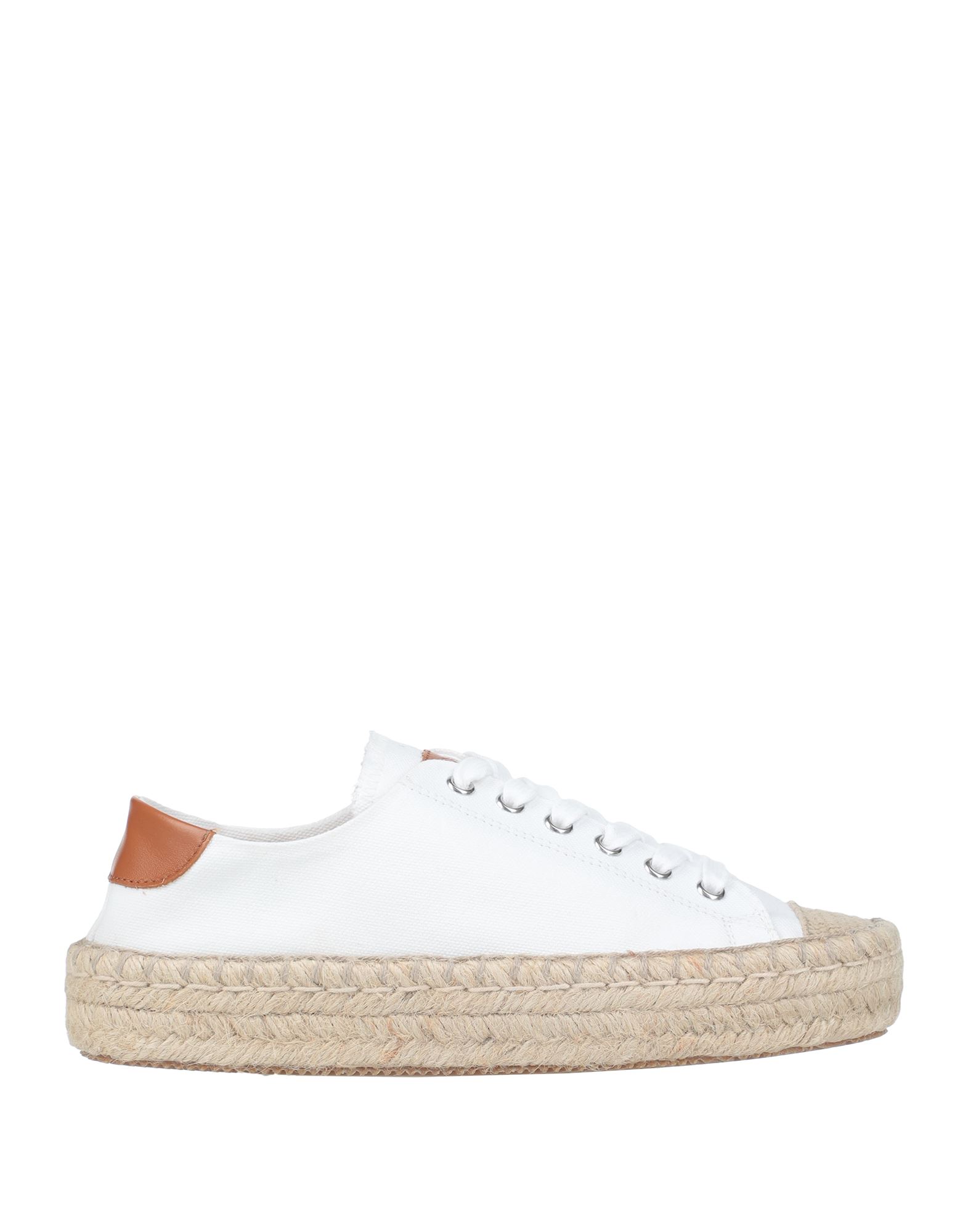 Jw Anderson Leather-trimmed Canvas Espadrille Sneakers In White
