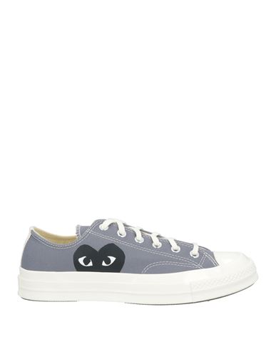 Converse X Comme Des Garçons Play Man Sneakers Grey Size 9 Textile Fibers