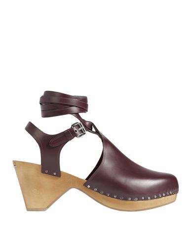 Isabel Marant Woman Mules & Clogs Burgundy Size 6 Calfskin In Red