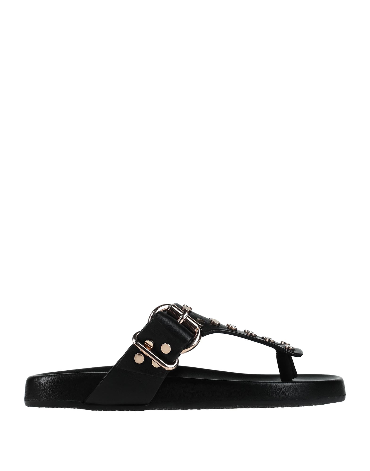 Cafènoir Toe Strap Sandals In Black | ModeSens