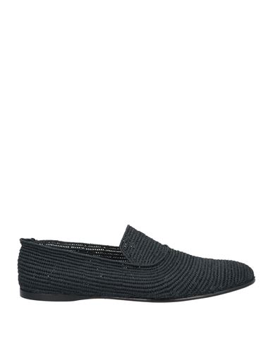 Dolce & Gabbana Man Loafers Black Size 11 Viscose In Blue