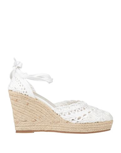Tua By Braccialini Woman Espadrilles White Size 6 Synthetisches Material In White