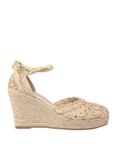 Tua By Braccialini Woman Espadrilles Beige Size 10 Synthetisches Material In Sand