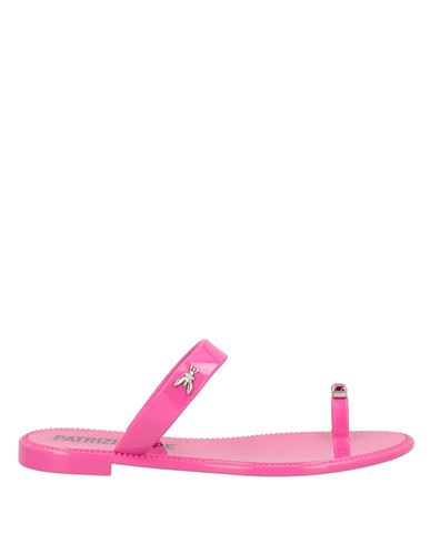 Patrizia Pepe Woman Thong Sandal Fuchsia Size 7 Rubber In Pink