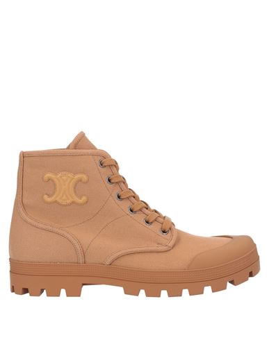 Celine Woman Sneakers Camel Size 11 Textile Fibers In Beige