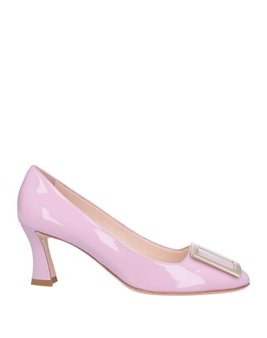 Roger Vivier Woman Pumps Pink Size 5 Soft Leather In Pink