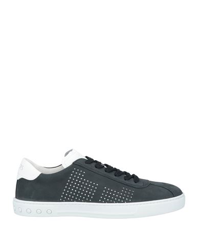 Tod's Man Sneakers Navy Size 8 Soft Leather In Navy