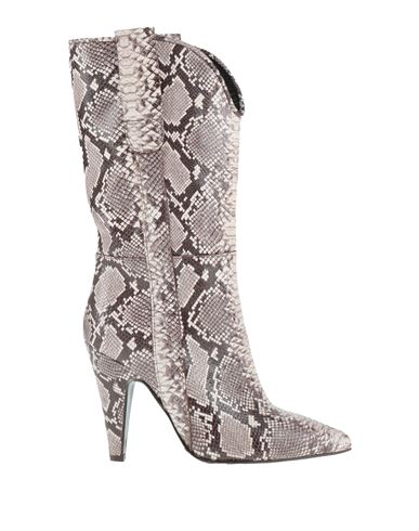 HILYA HILYA WOMAN BOOT GREY SIZE 6 SOFT LEATHER 