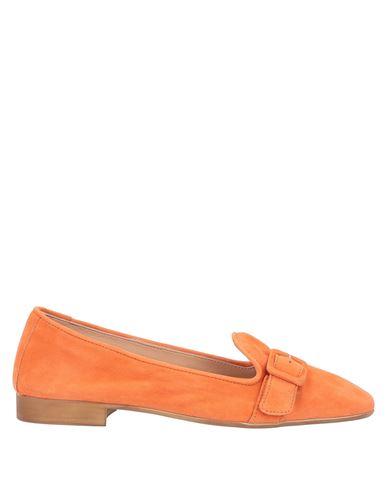 H23 Woman Loafers Orange Size 10 Soft Leather