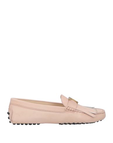 Tod's Woman Loafers Blush Size 6.5 Soft Leather In Pink