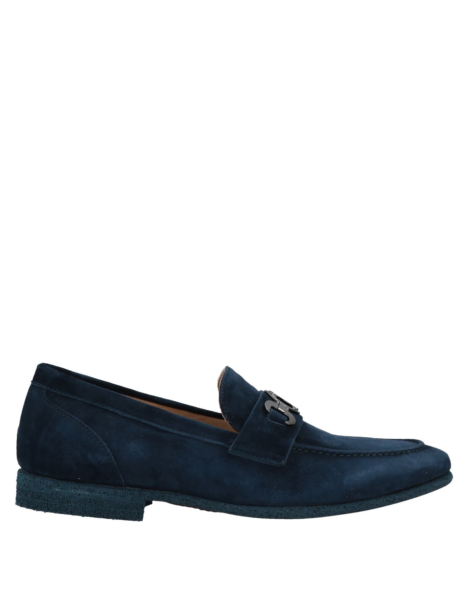 Giovanni Conti Loafers In Dark Blue | ModeSens