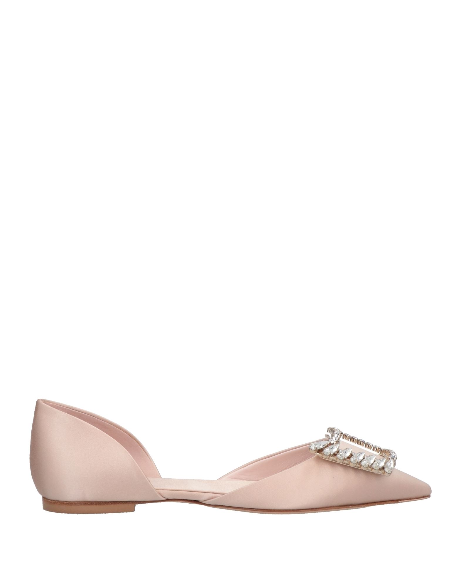 Roger Vivier Ballet Flats In Blush