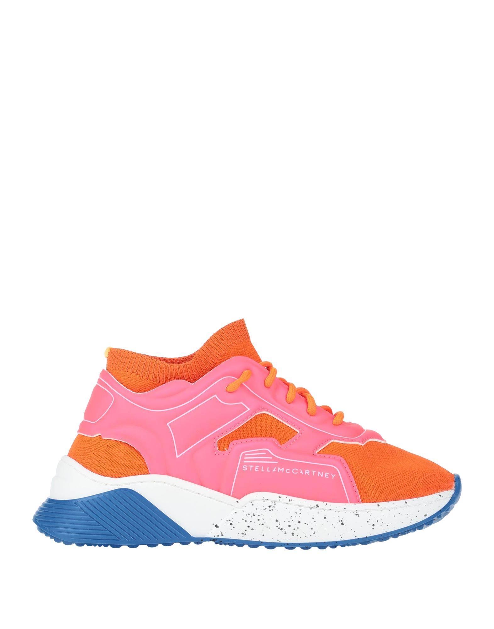 Stella Mccartney Multicolor Sneakers For Girl With White Logo In Fuchsia