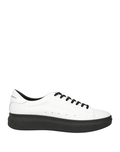 Grey Daniele Alessandrini Man Sneakers White Size 7 Soft Leather