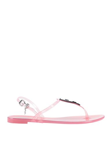 Karl Lagerfeld Jelly Gradient Ikonic Slng Woman Toe Strap Sandals Light Pink Size 5 Rubber