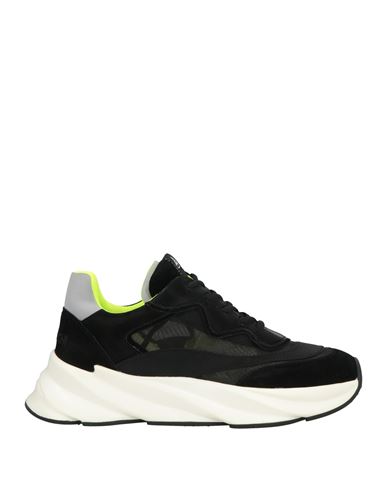 Elena Iachi Woman Sneakers Black Size 8 Leather, Textile Fibers In Black
