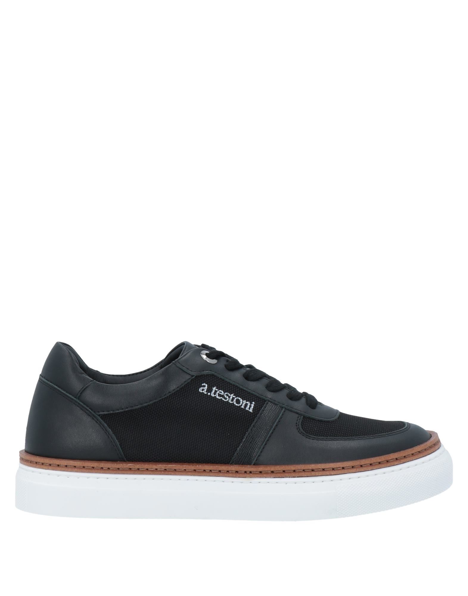 A.testoni Anz-p A. Testoni Sneakers In Black
