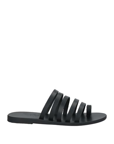 Ancient Greek Sandals Woman Thong Sandal Black Size 8 Cowhide In Black