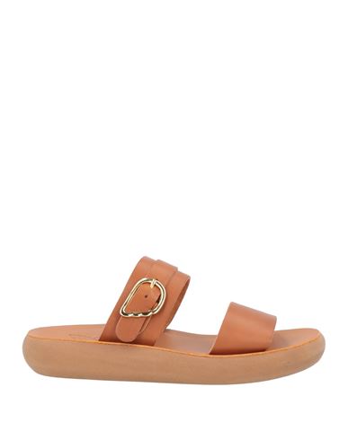 Shop Ancient Greek Sandals Woman Sandals Camel Size 7 Soft Leather In Beige