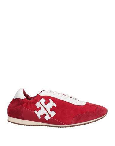 Tory Burch Woman Sneakers Brick Red Size 6 Soft Leather