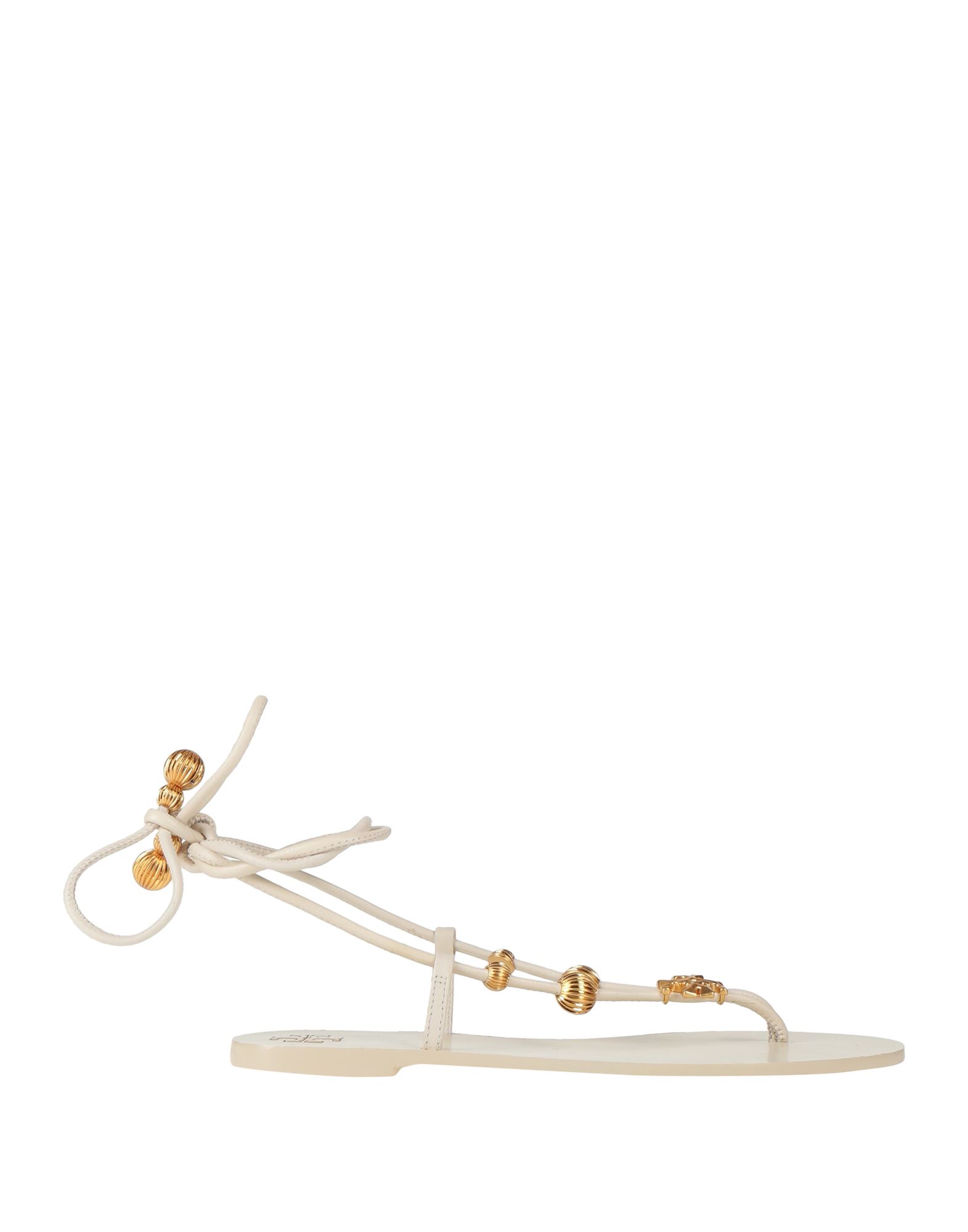 Tory Burch Toe Strap Sandals In White