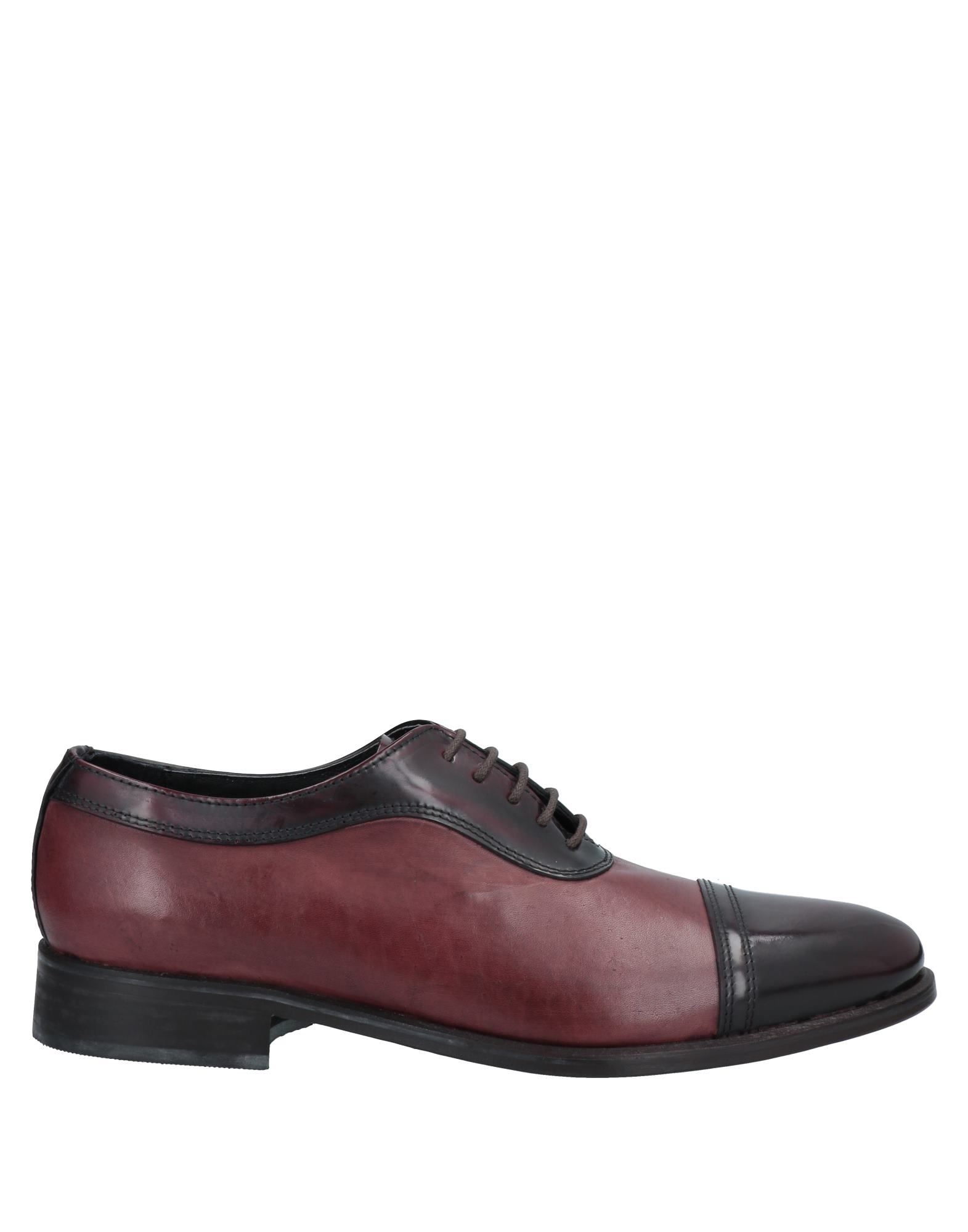 Grey Daniele Alessandrini Lace-up Shoes In Maroon