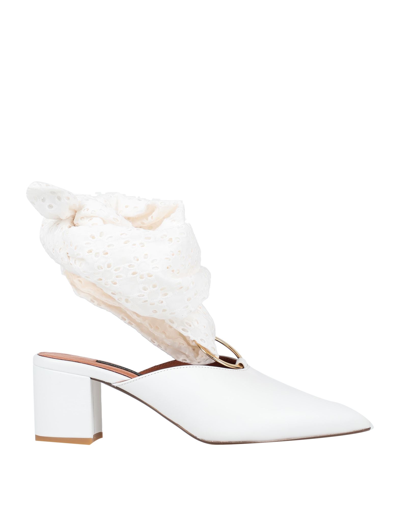 Mother Of Pearl Mules & Clogs In White