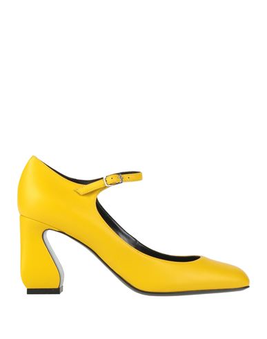 Si Rossi By Sergio Rossi Woman Pumps Yellow Size 8.5 Soft Leather