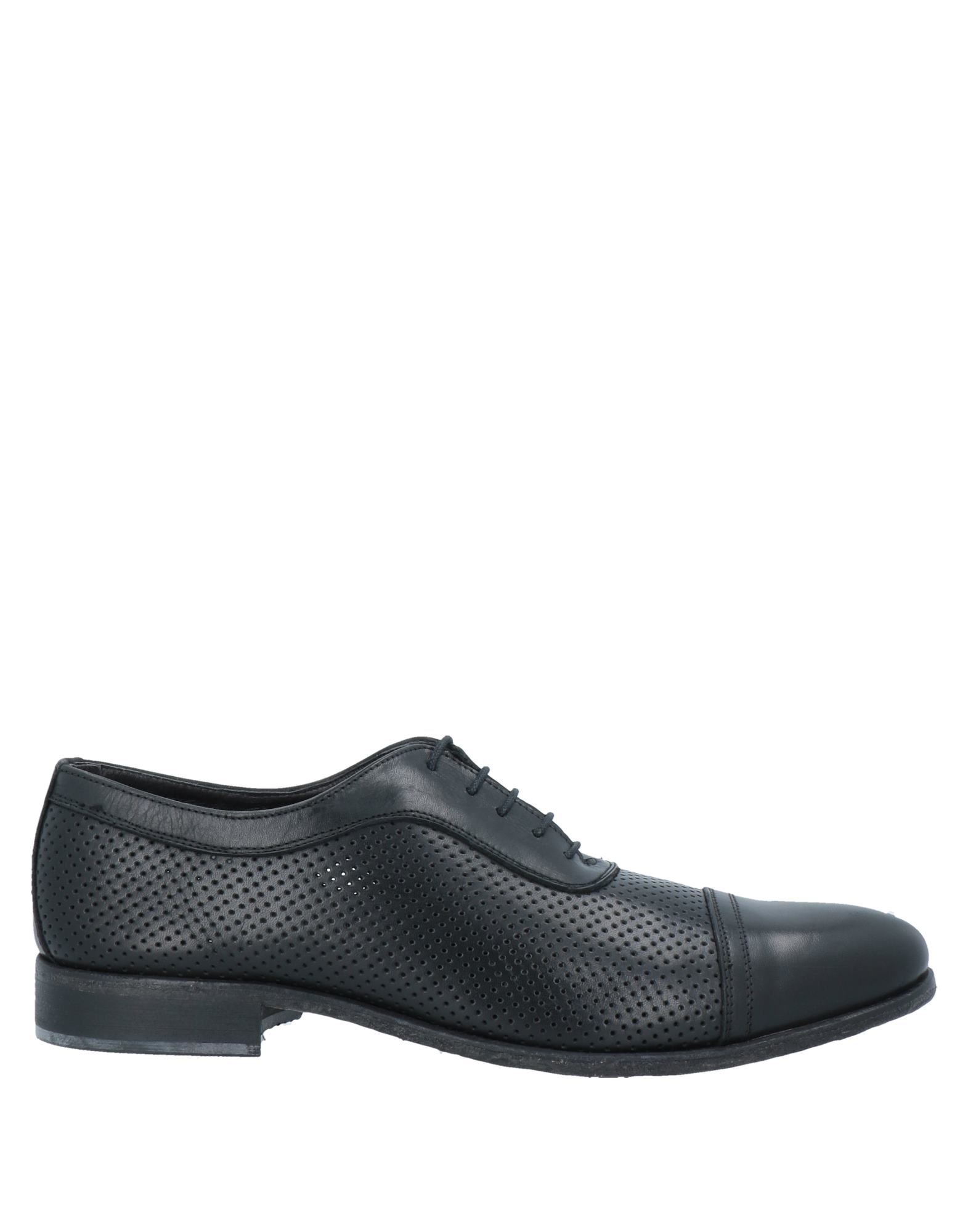 Grey Daniele Alessandrini Lace-up Shoes In Black