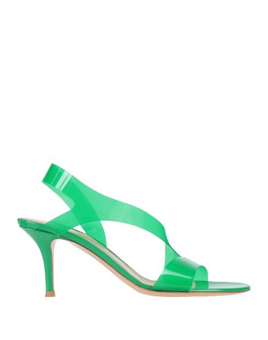 Gianvito Rossi Woman Sandals Green Size 7.5 Rubber In Green