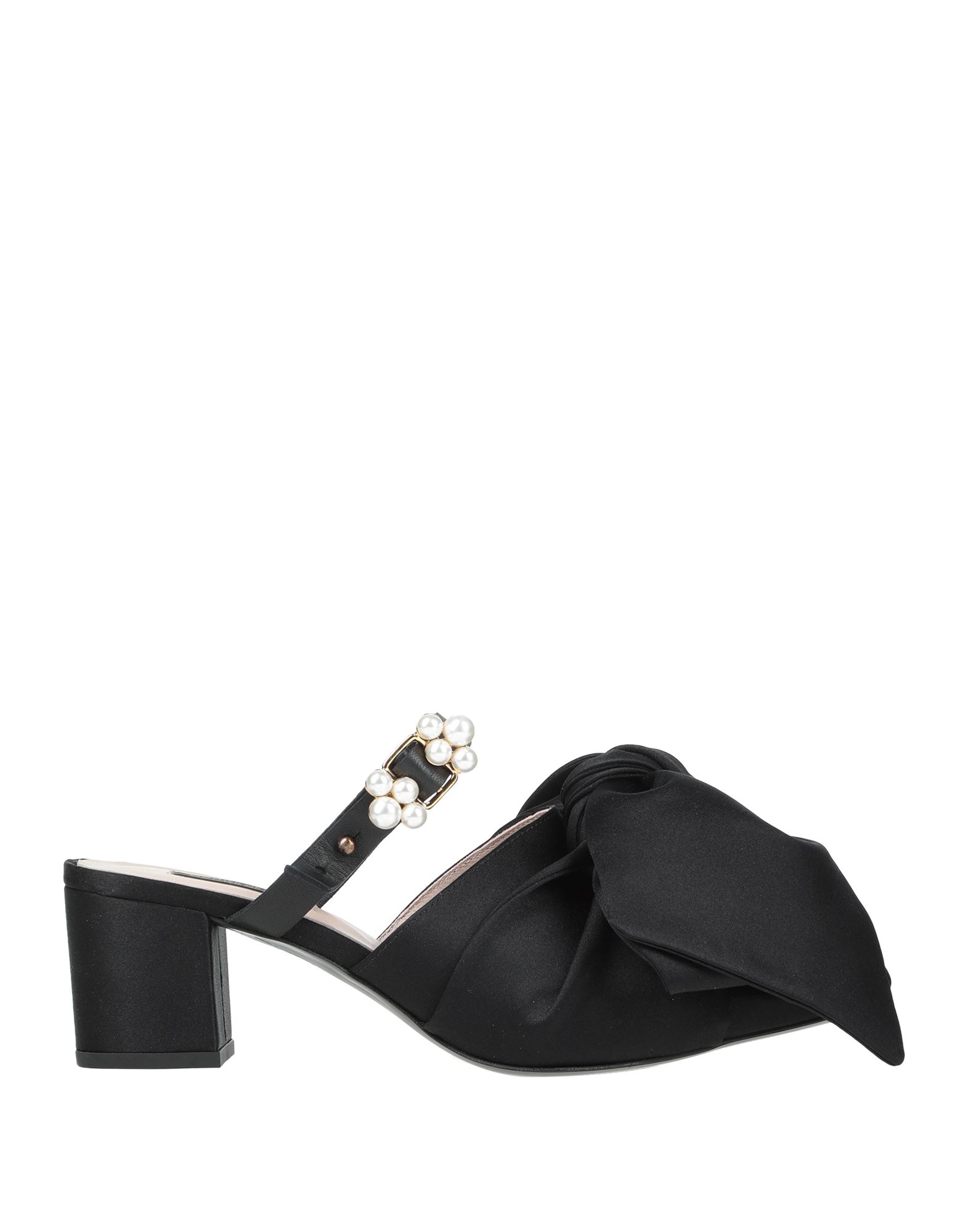 Mother Of Pearl Mules & Clogs In Black