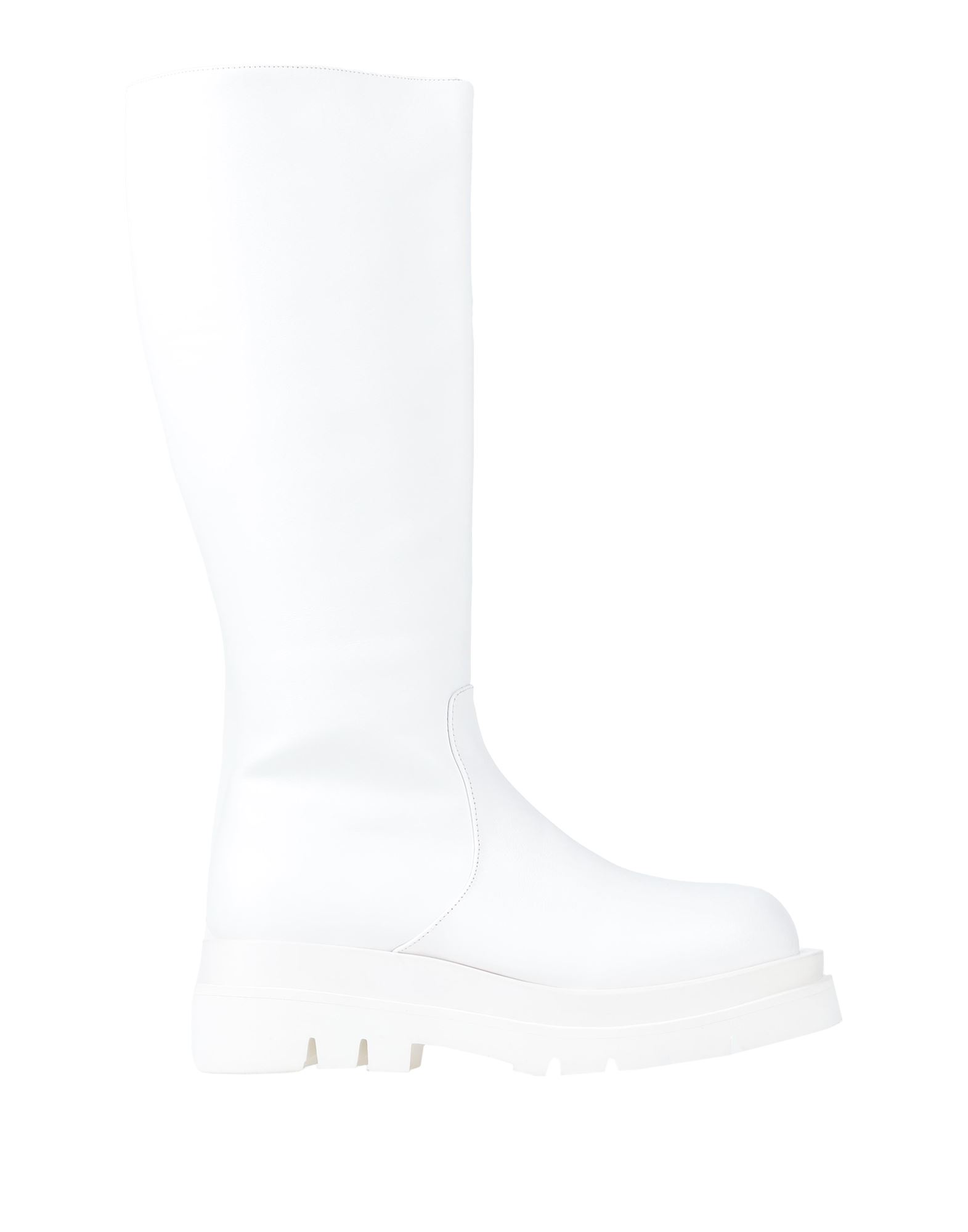 Jeffrey Campbell Knee Boots In White
