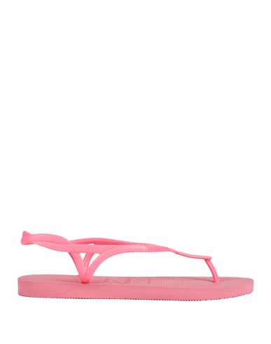 Havaianas Woman Toe Strap Sandals Fuchsia Size 6 Rubber In Pink