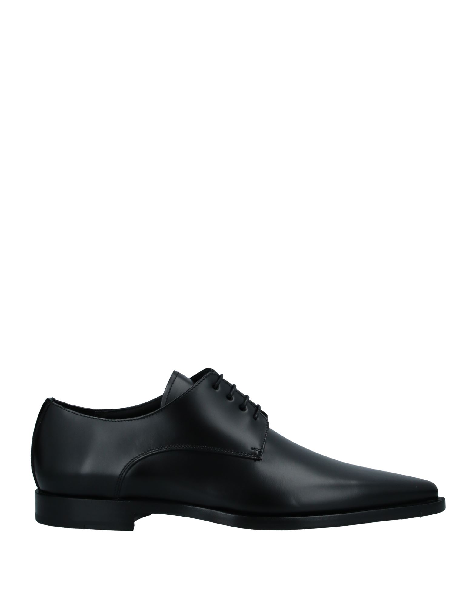 Shop Dsquared2 Man Lace-up Shoes Black Size 9 Soft Leather