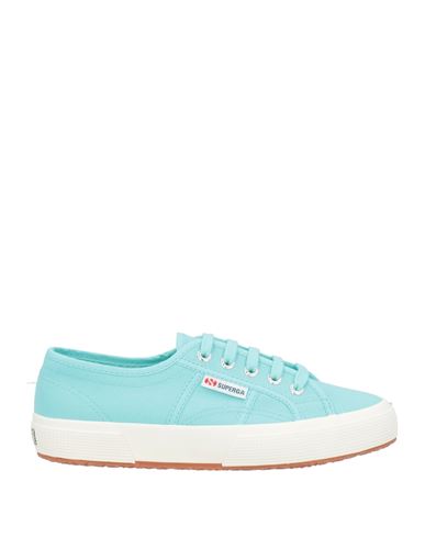 Superga Woman Sneakers Turquoise Size 7.5 Textile Fibers In Blue