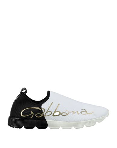 Shop Dolce & Gabbana Toddler Boy Sneakers White Size 10c Polyester