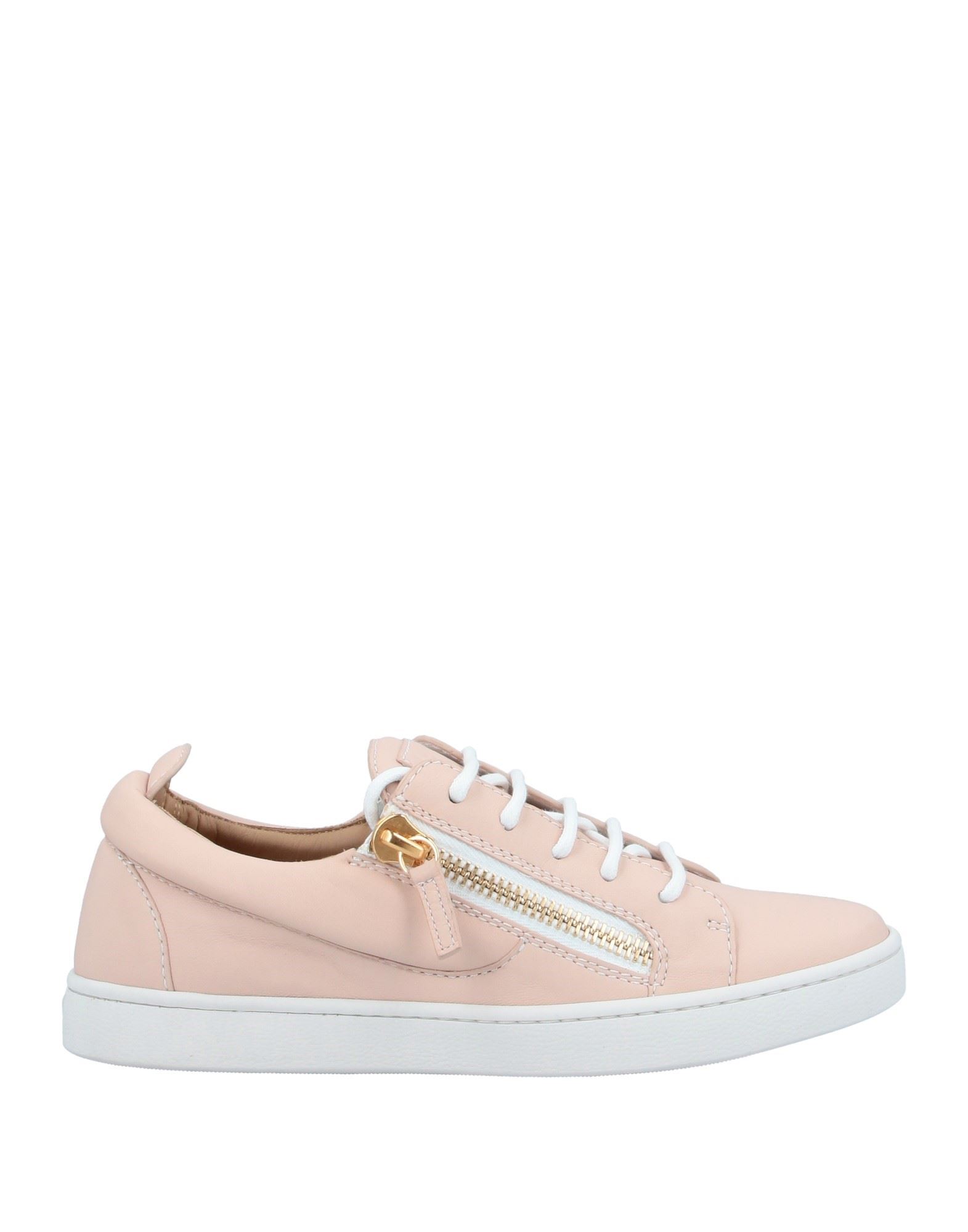 Shop Giuseppe Zanotti Woman Sneakers Blush Size 8 Soft Leather In Pink