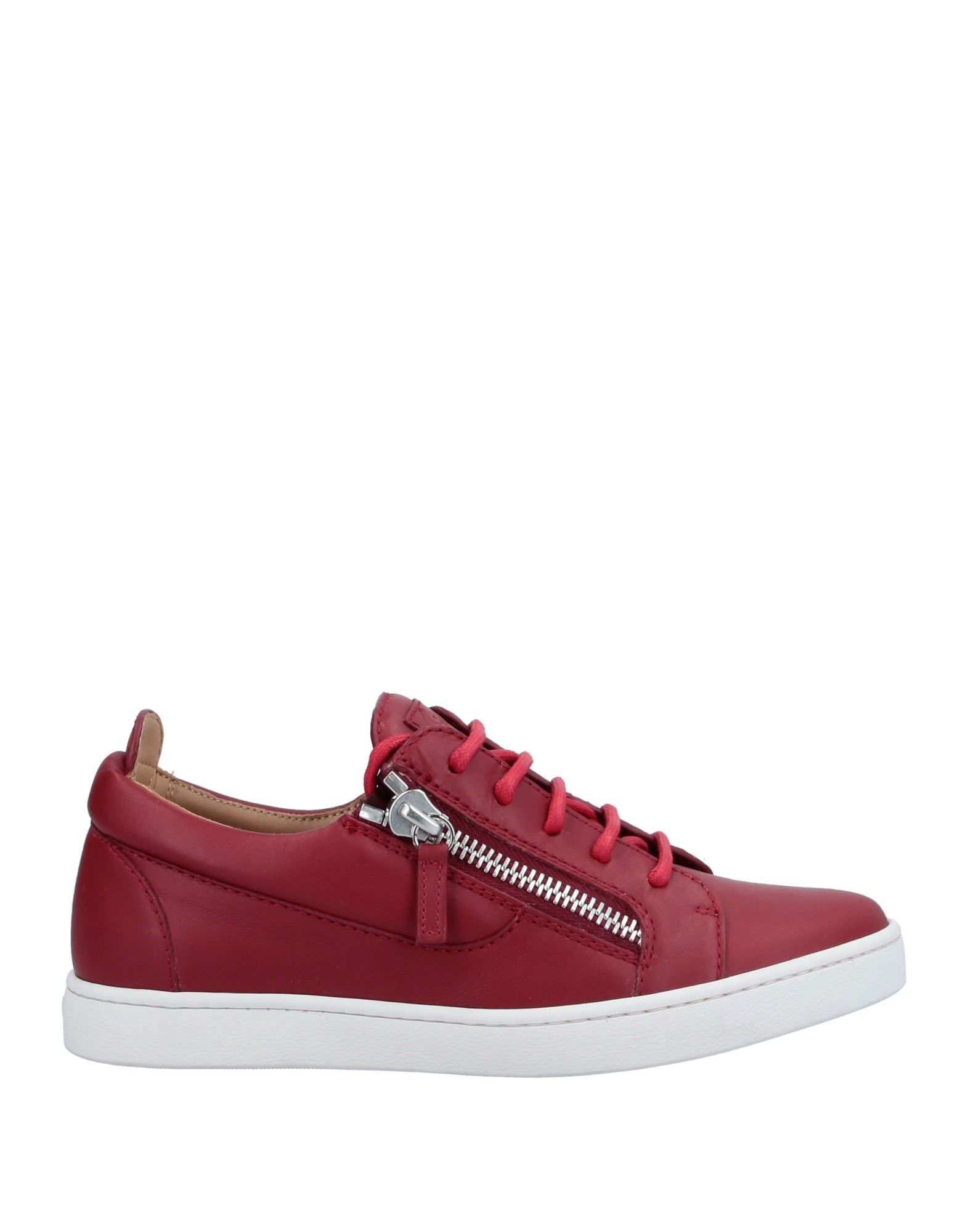 Shop Giuseppe Zanotti Woman Sneakers Red Size 7 Soft Leather