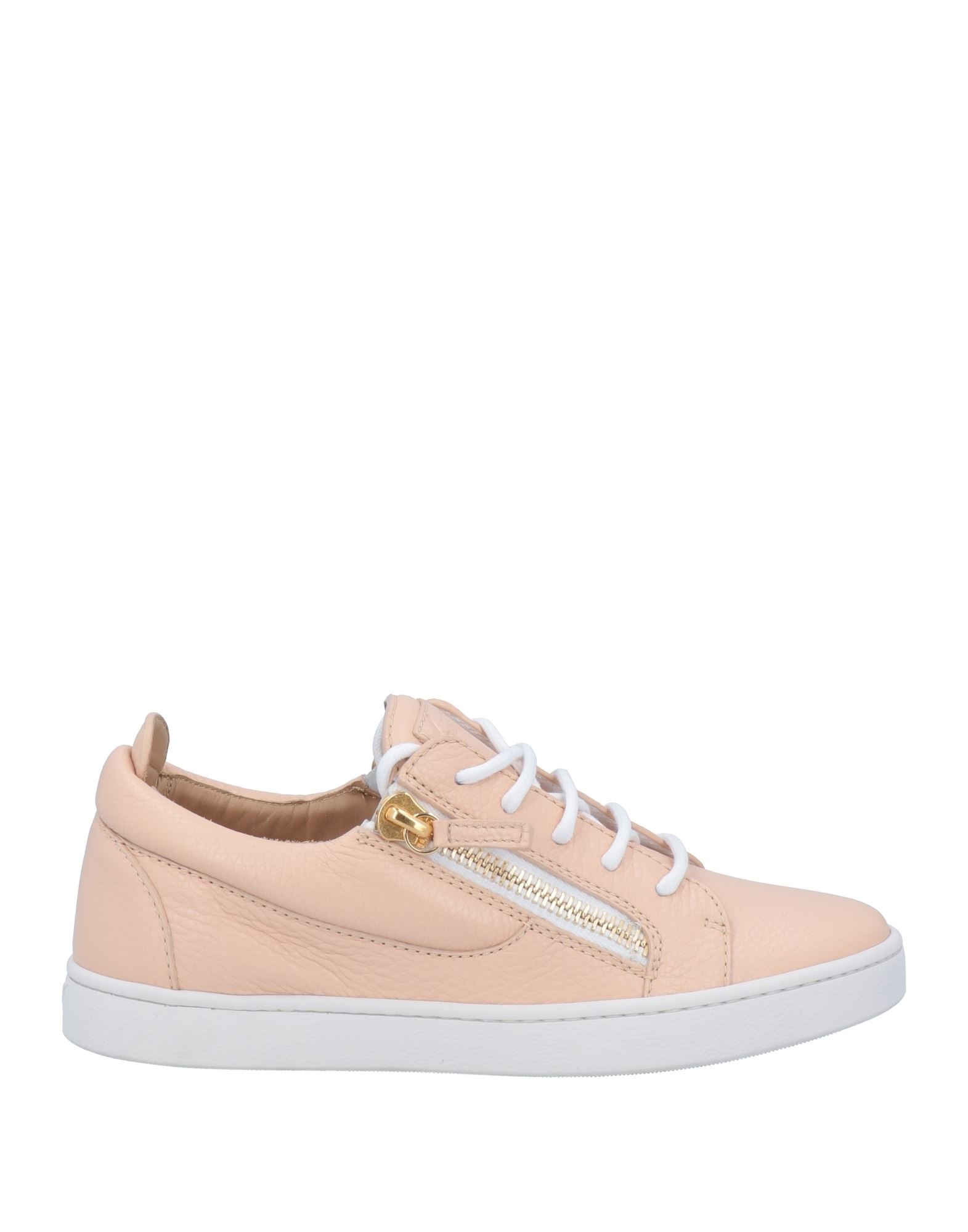 Shop Giuseppe Zanotti Woman Sneakers Blush Size 6 Soft Leather In Pink