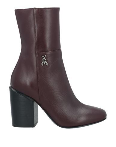 Patrizia Pepe Woman Ankle Boots Deep Purple Size 6.5 Soft Leather