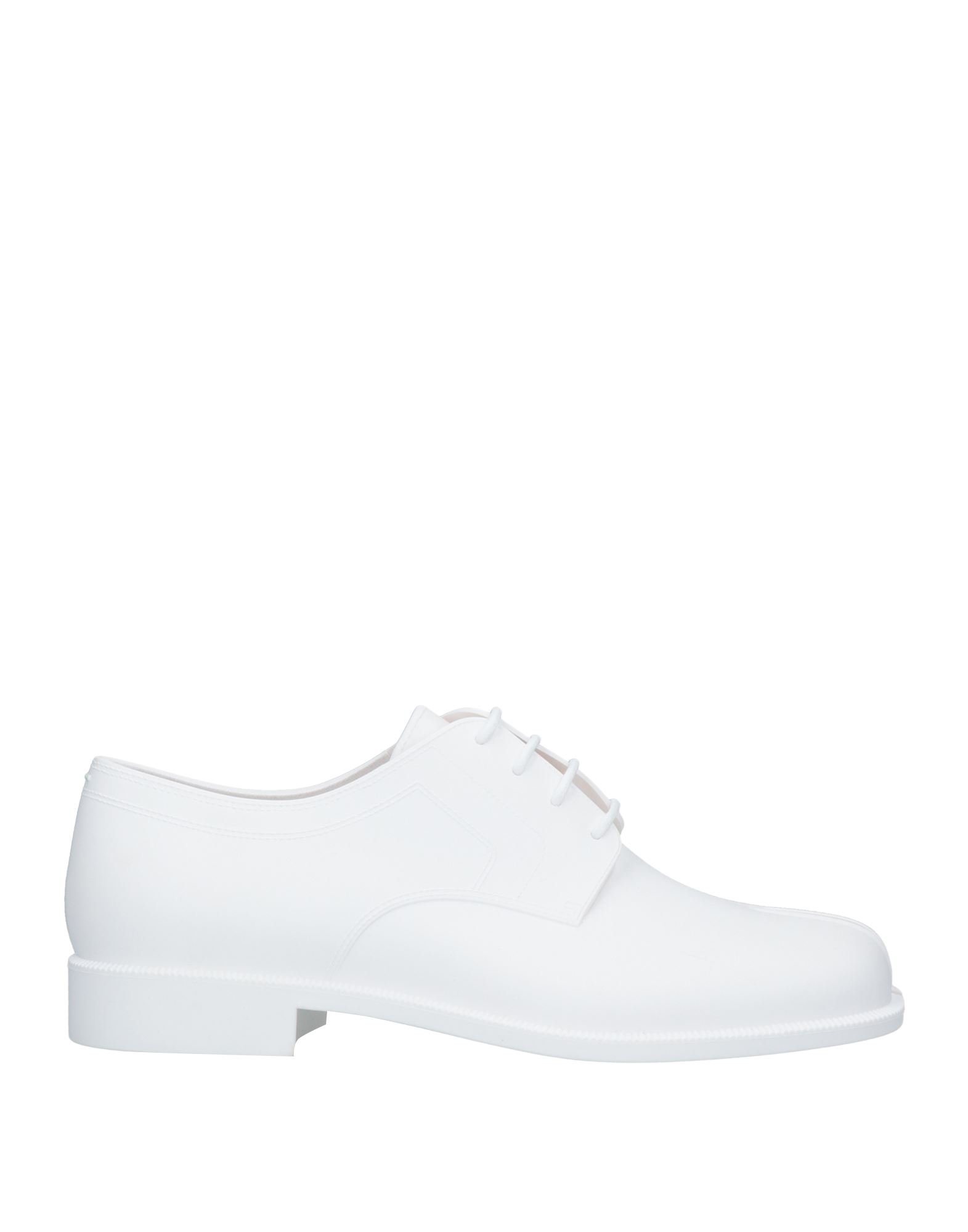 Maison Margiela Lace-up Shoes In White