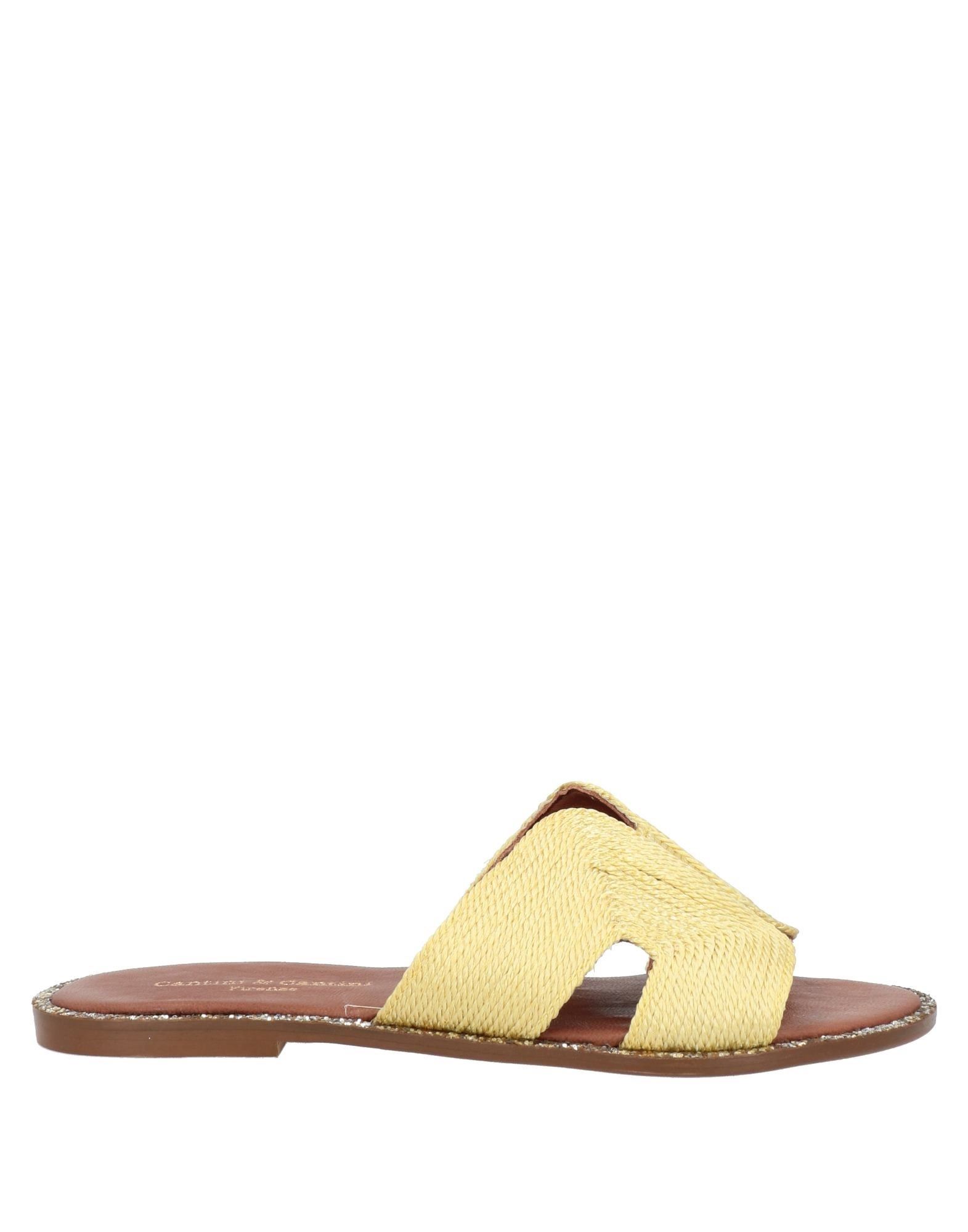 Cantini & Cantini Sandals In Yellow