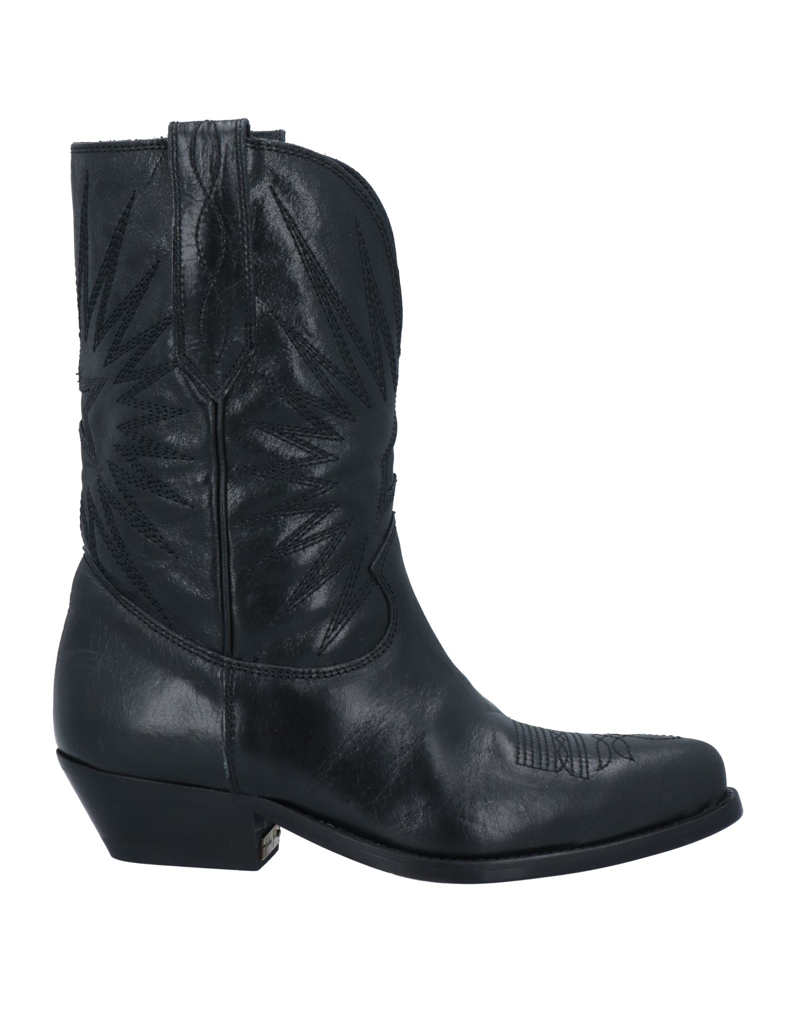 Golden Goose 45mm Wish Star Shiny Leather Ankle Boots In Black