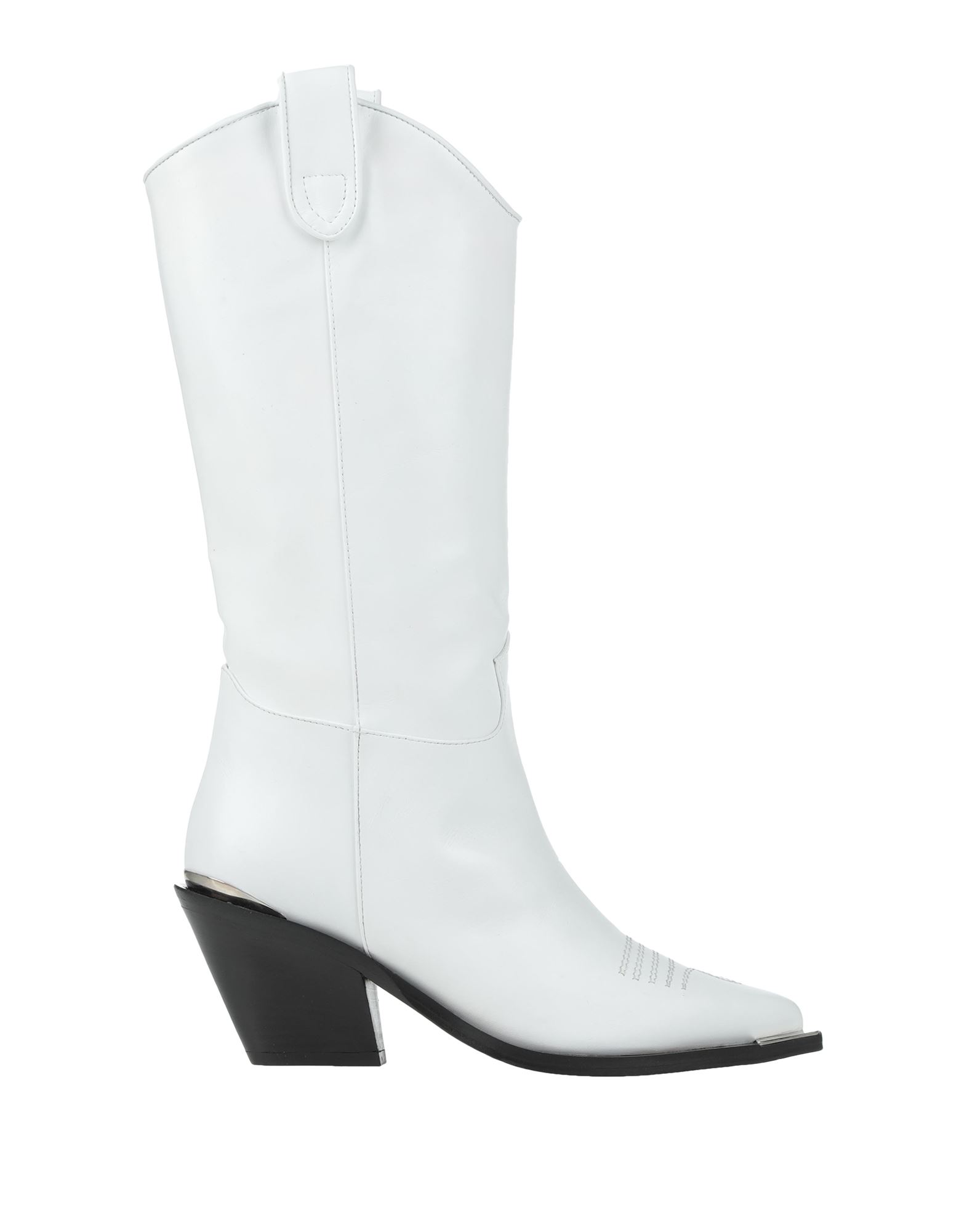 Aldo Castagna For Shabby Chic Knee Boots In White