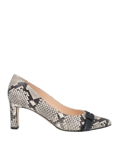Twiggy Woman Pumps Grey Size 5 Soft Leather In Grey